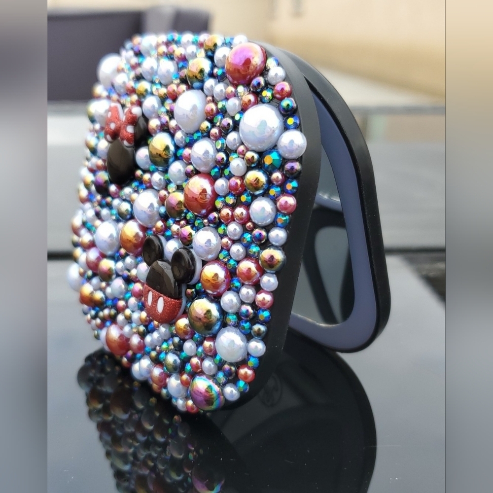 Colorful Rhinestone Mouse Ear Trinket Box - Picture 5 of 6